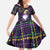 Mardi Gras Gnome Family Matching Off The Shoulder Long Sleeve Dress and Hawaiian Shirt Beads Fleur de lis Symbol