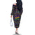 Mardi Gras Gnome Family Matching Off The Shoulder Long Sleeve Dress and Hawaiian Shirt Beads Fleur de lis Symbol