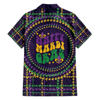 Mardi Gras Gnome Family Matching Puletasi and Hawaiian Shirt Beads Fleur de lis Symbol