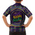 Mardi Gras Gnome Family Matching Short Sleeve Bodycon Dress and Hawaiian Shirt Beads Fleur de lis Symbol - Wonder Print Shop