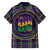 Mardi Gras Gnome Family Matching Short Sleeve Bodycon Dress and Hawaiian Shirt Beads Fleur de lis Symbol - Wonder Print Shop