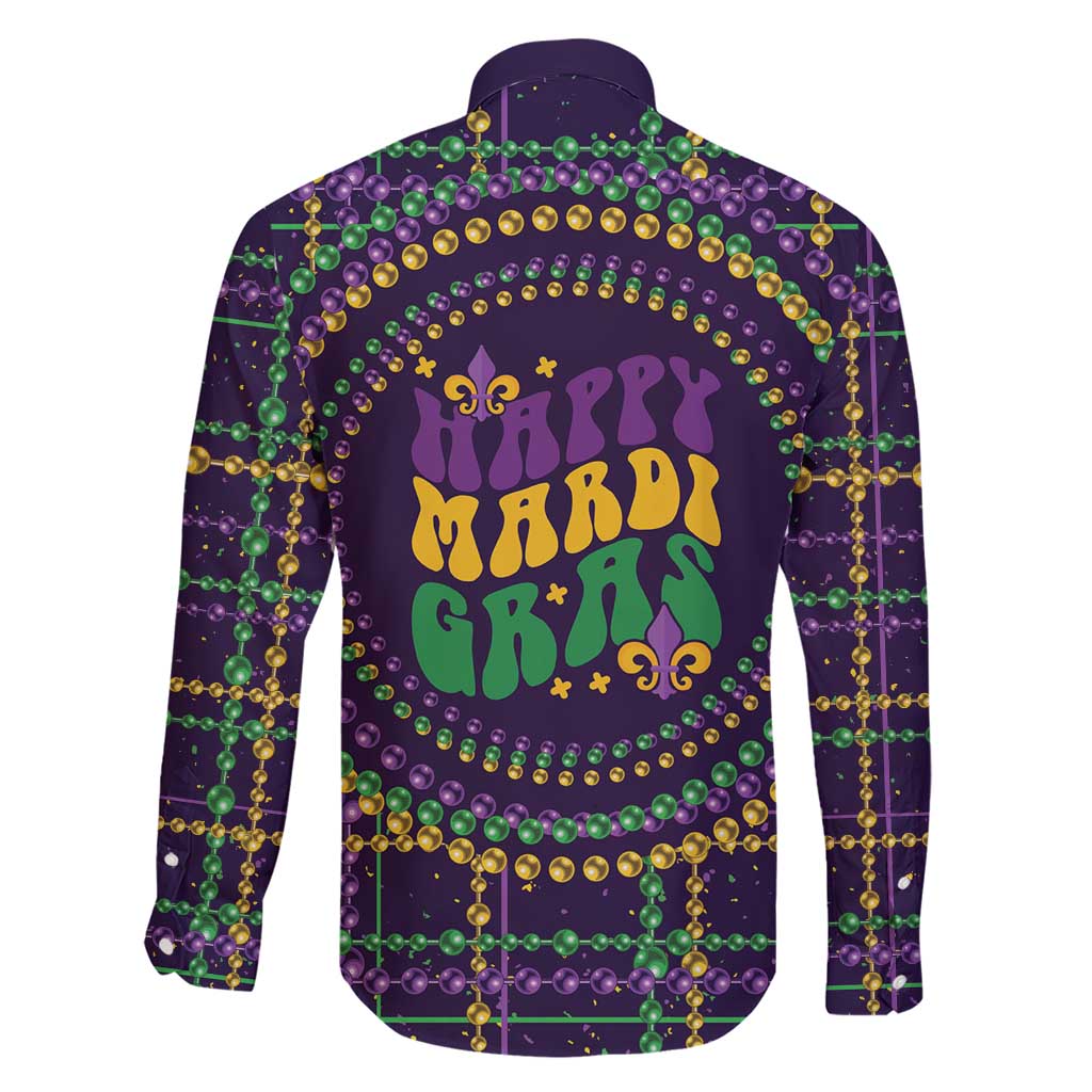 Mardi Gras Gnome Family Matching Short Sleeve Bodycon Dress and Hawaiian Shirt Beads Fleur de lis Symbol - Wonder Print Shop