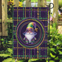 Mardi Gras Gnome Garden Flag Beads Fleur de lis Symbol - Wonder Print Shop