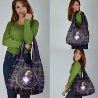 Mardi Gras Gnome Grocery Bag Beads Fleur de lis Symbol