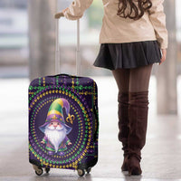 Mardi Gras Gnome Luggage Cover Beads Fleur de lis Symbol - Wonder Print Shop