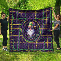 Mardi Gras Gnome Quilt Beads Fleur de lis Symbol - Wonder Print Shop