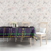 Mardi Gras Gnome Tablecloth Beads Fleur de lis Symbol - Wonder Print Shop