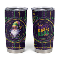 Mardi Gras Gnome Tumbler Cup Beads Fleur de lis Symbol - Wonder Print Shop