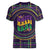Mardi Gras Gnome Women V-Neck T-Shirt Beads Fleur de lis Symbol - Wonder Print Shop