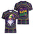 Mardi Gras Gnome Women V-Neck T-Shirt Beads Fleur de lis Symbol - Wonder Print Shop