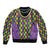 Mardi Gras Strings of Beads Bomber Jacket