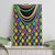 Mardi Gras Strings of Beads Canvas Wall Art
