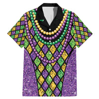 Mardi Gras Strings of Beads Family Matching Mermaid Dress and Hawaiian Shirt LT9 - Wonder Print Shop