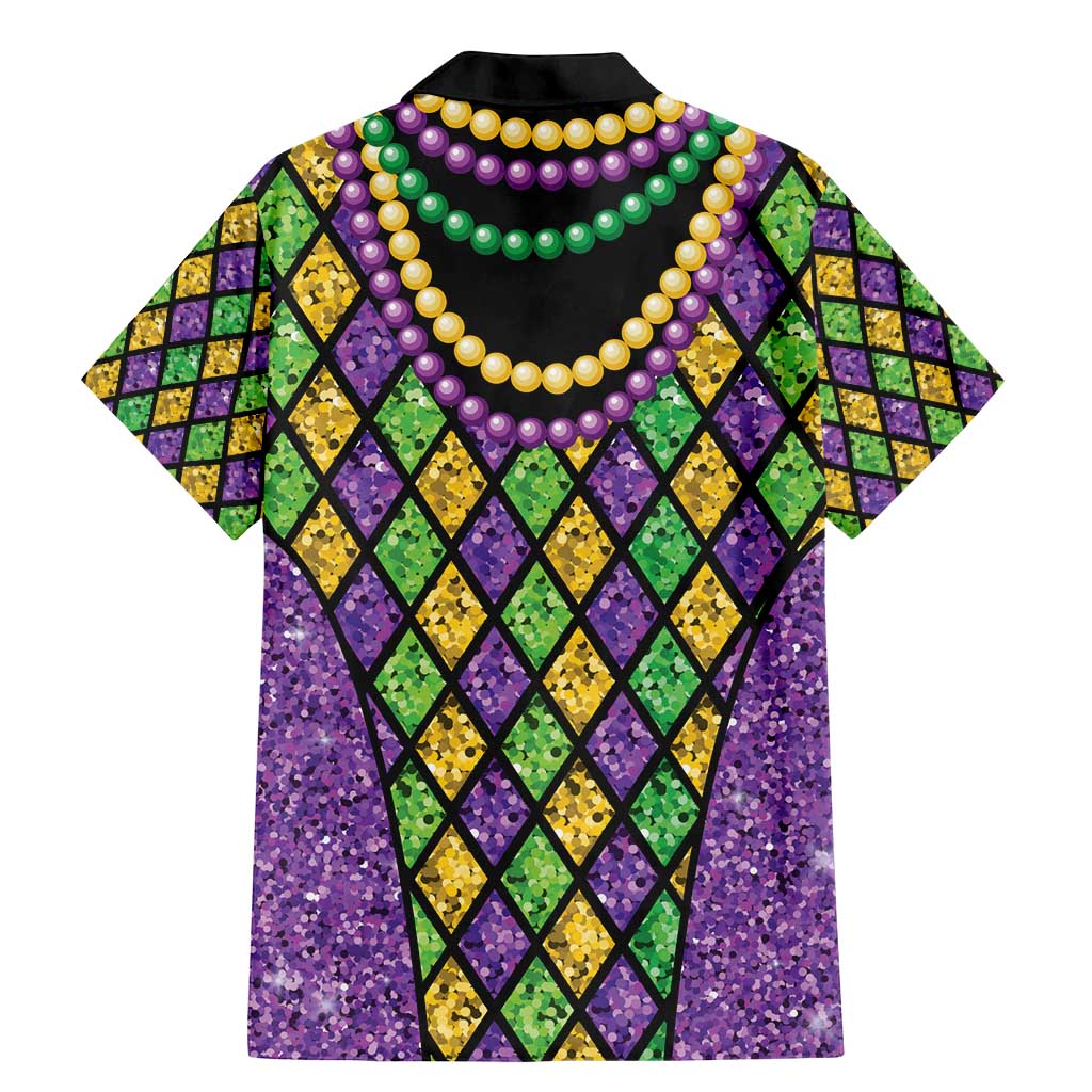 Mardi Gras Strings of Beads Family Matching Mermaid Dress and Hawaiian Shirt LT9 - Wonder Print Shop