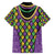Mardi Gras Strings of Beads Family Matching Off Shoulder Maxi Dress and Hawaiian Shirt LT9 - Wonder Print Shop