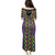 Mardi Gras Strings of Beads Family Matching Puletasi and Hawaiian Shirt