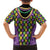 Mardi Gras Strings of Beads Family Matching Short Sleeve Bodycon Dress and Hawaiian Shirt - Wonder Print Shop