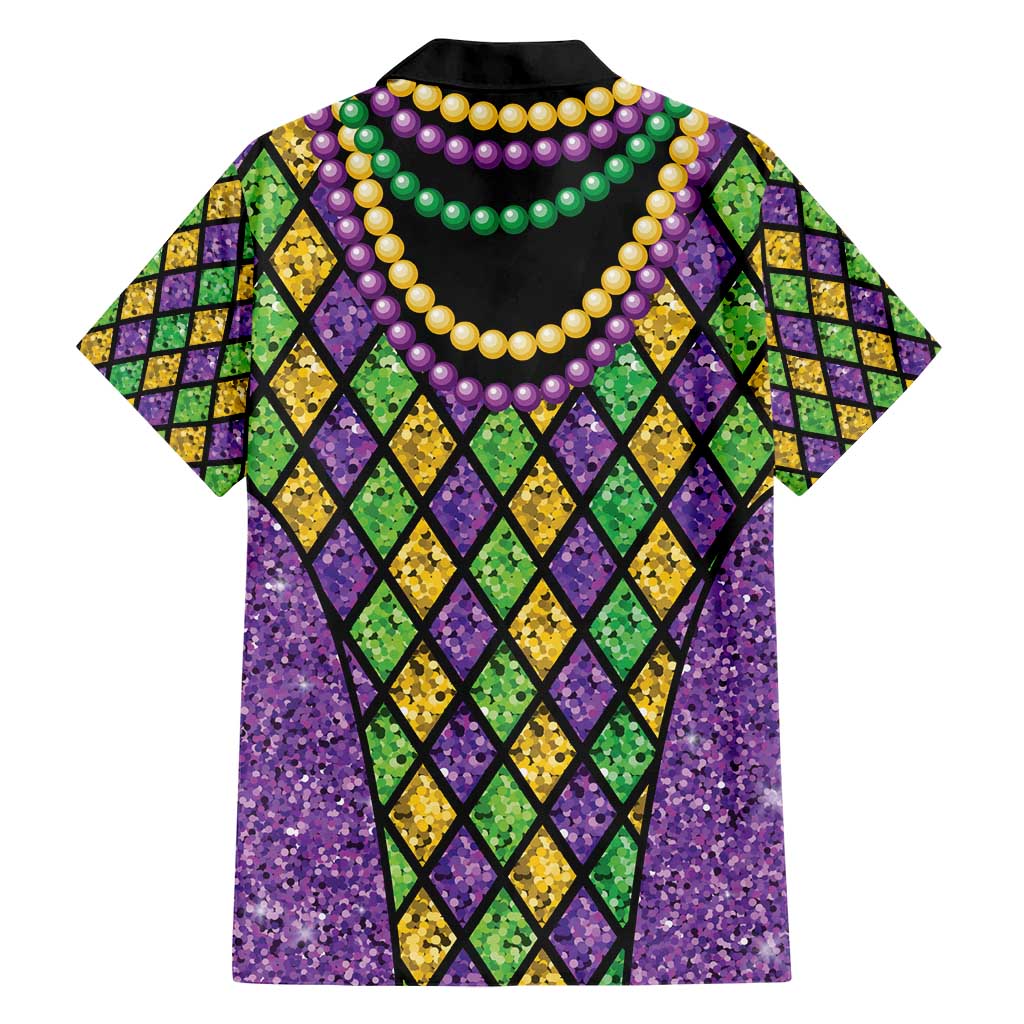 Mardi Gras Strings of Beads Hawaiian Shirt - Wonder Print Shop