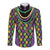 Mardi Gras Strings of Beads Long Sleeve Button Shirt