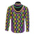 Mardi Gras Strings of Beads Long Sleeve Button Shirt