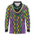 Mardi Gras Strings of Beads Long Sleeve Polo Shirt - Wonder Print Shop