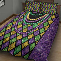 Mardi Gras Strings of Beads Quilt Bed Set - Wonder Print Shop