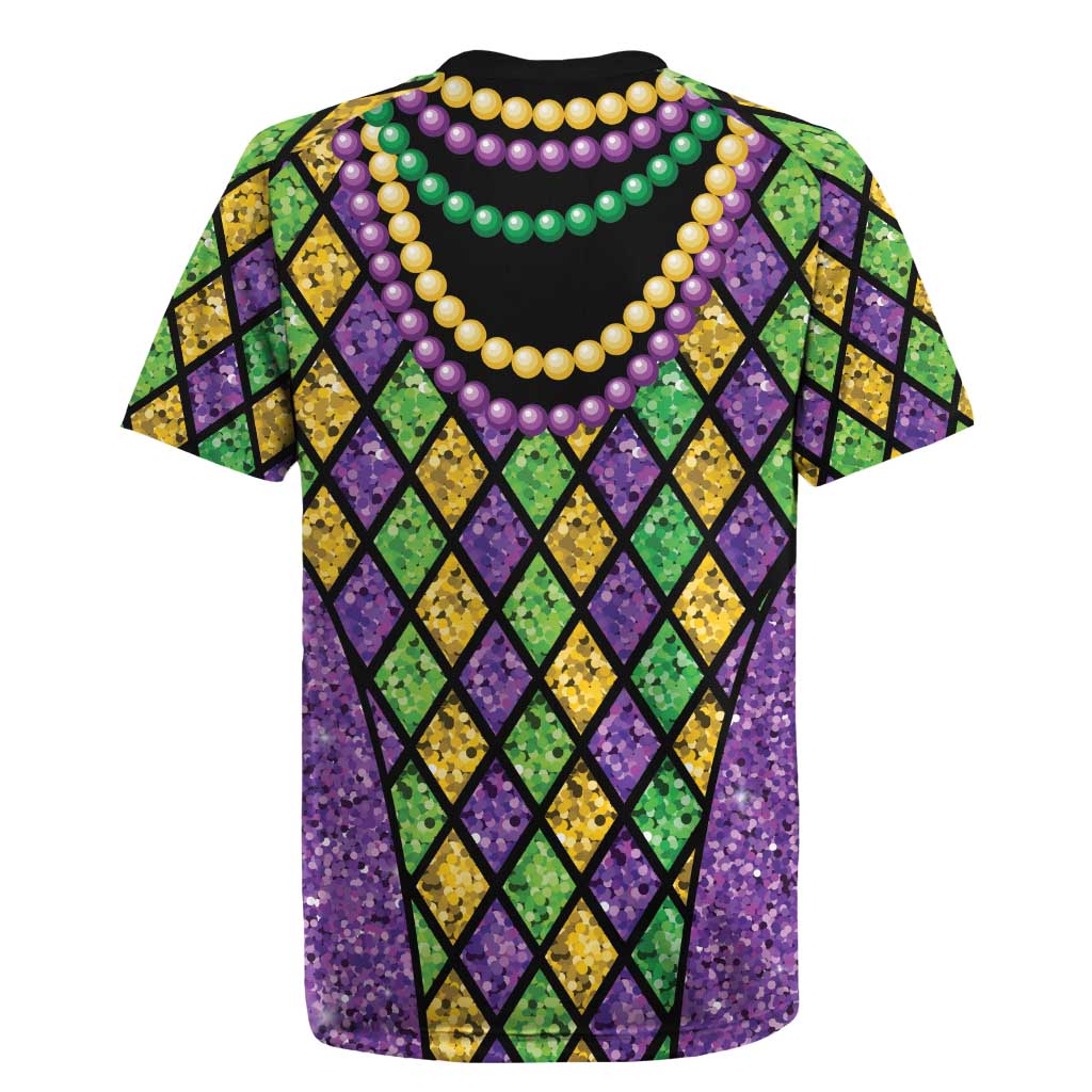 Mardi Gras Strings of Beads Rugby Jersey - Wonder Print Shop