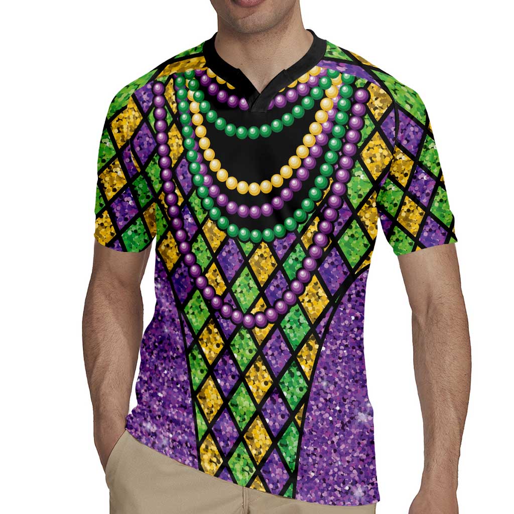Mardi Gras Strings of Beads Rugby Jersey - Wonder Print Shop
