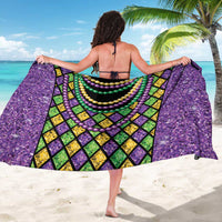 Mardi Gras Strings of Beads Sarong - Wonder Print Shop