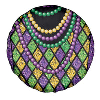 Mardi Gras Strings of Beads Spare Tire Cover - Wonder Print Shop