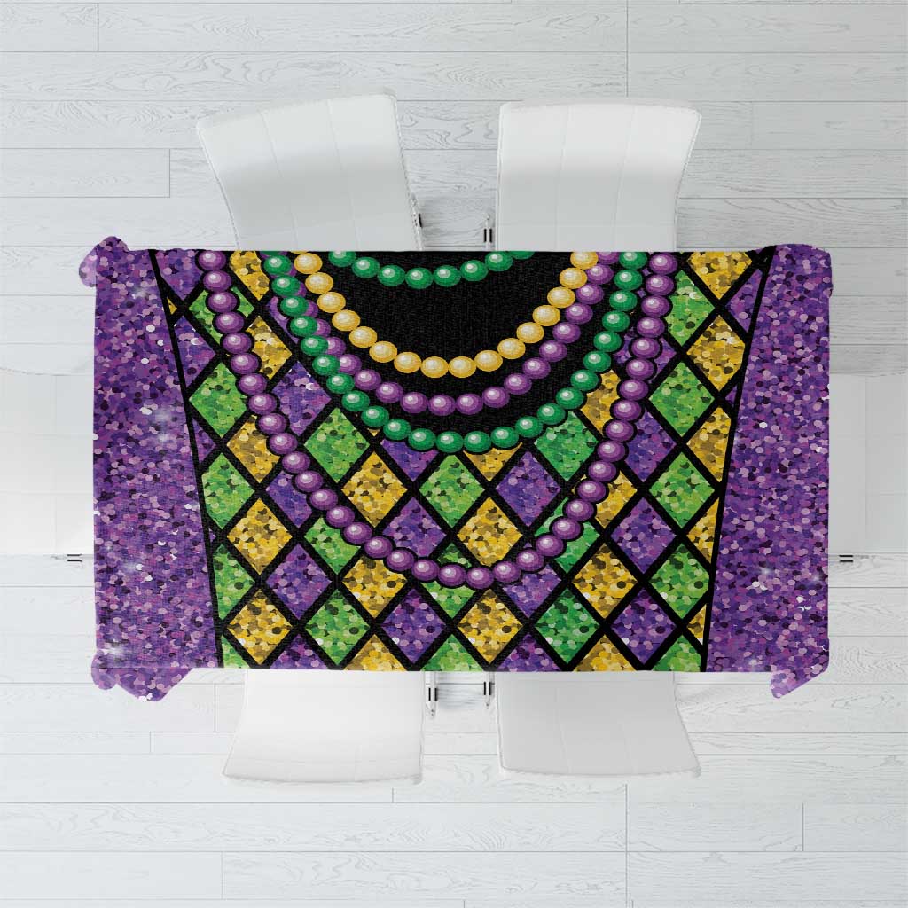 Mardi Gras Strings of Beads Tablecloth - Wonder Print Shop