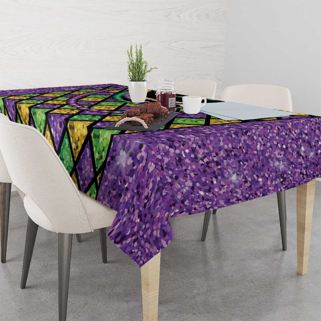 Mardi Gras Strings of Beads Tablecloth - Wonder Print Shop
