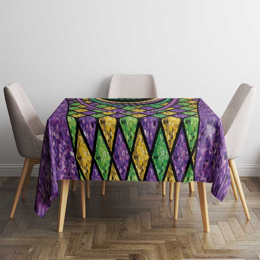 Mardi Gras Strings of Beads Tablecloth - Wonder Print Shop
