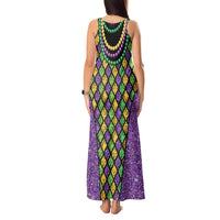 Mardi Gras Strings of Beads Tank Maxi Dress - Wonder Print Shop