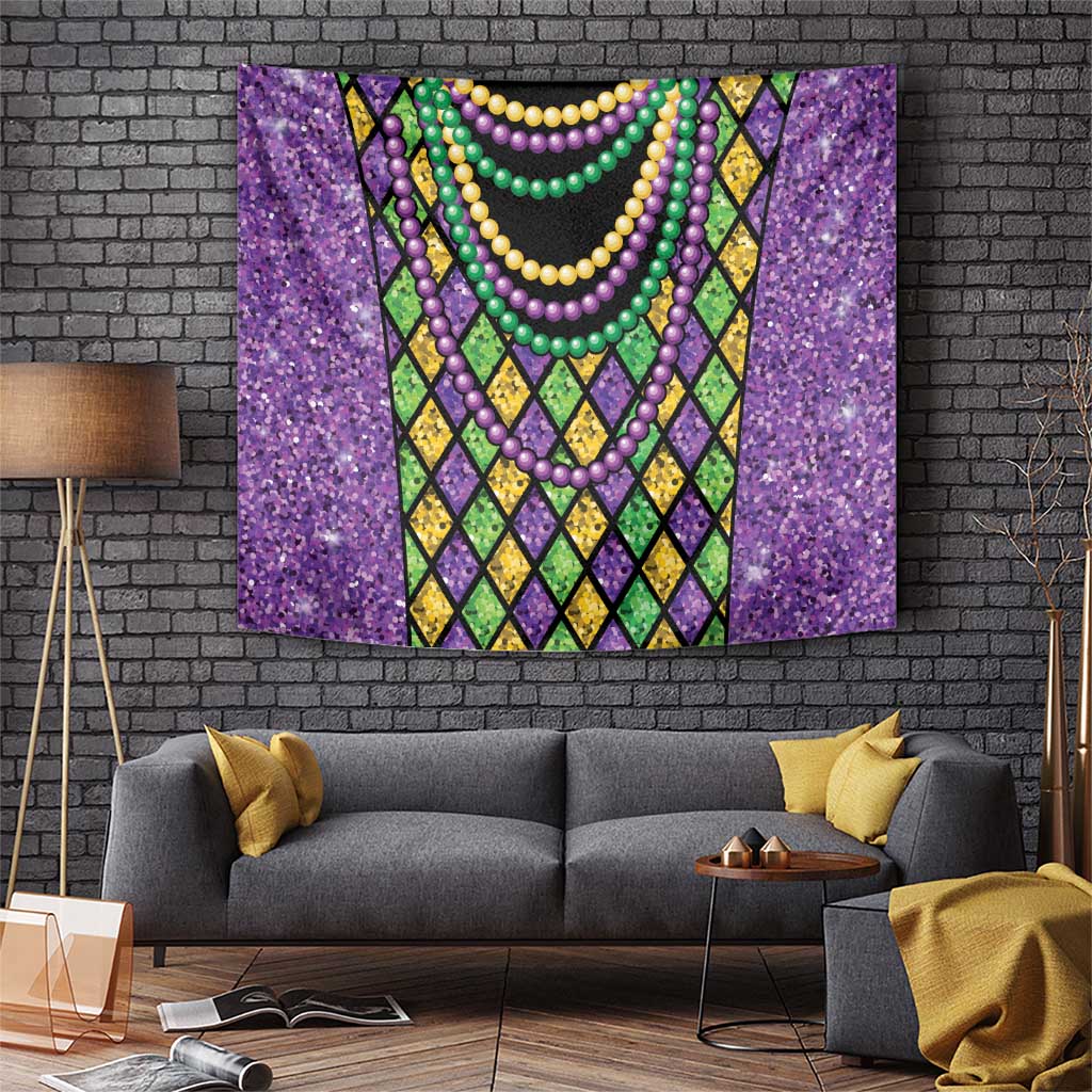 Mardi Gras Strings of Beads Tapestry - Wonder Print Shop