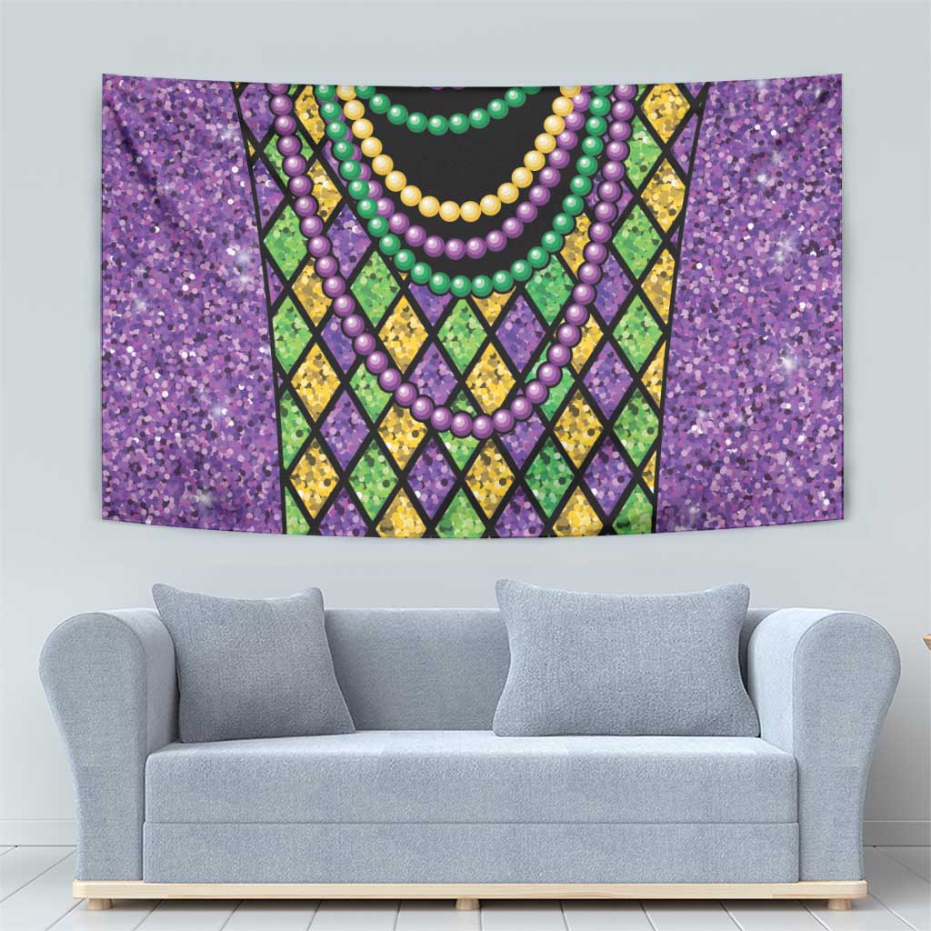 Mardi Gras Strings of Beads Tapestry - Wonder Print Shop
