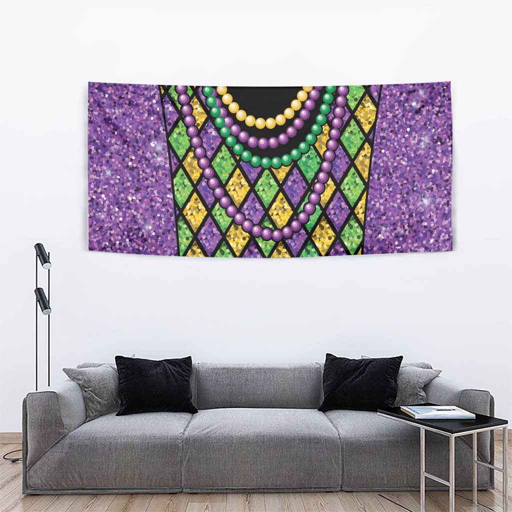 Mardi Gras Strings of Beads Tapestry - Wonder Print Shop