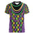Mardi Gras Strings of Beads Women V-Neck T-Shirt - Wonder Print Shop