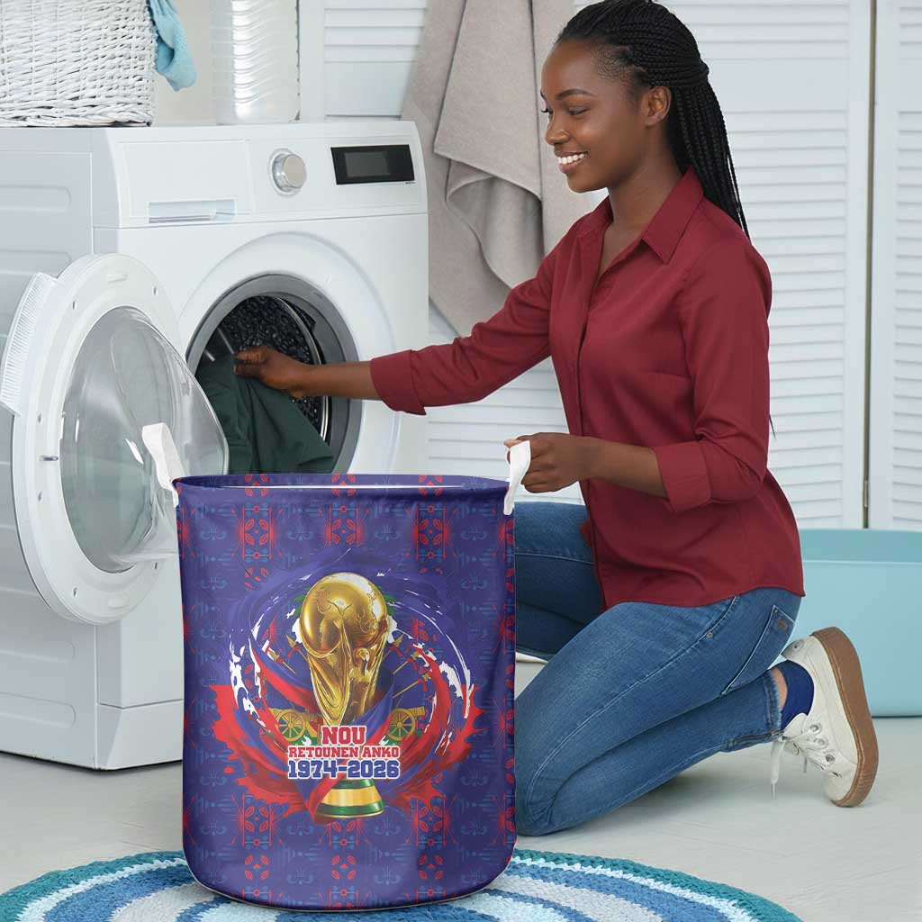 Haiti Grenadye Alaso Laundry Basket Blue Nou Retounen Anko 1974-2026 - Wonder Print Shop
