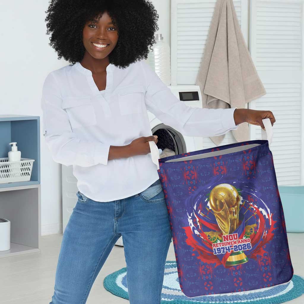Haiti Grenadye Alaso Laundry Basket Blue Nou Retounen Anko 1974-2026 - Wonder Print Shop