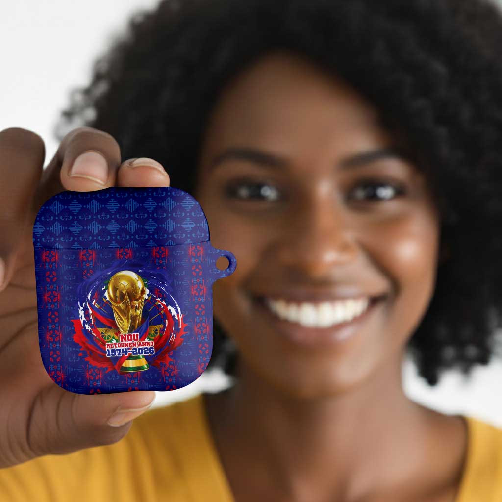 Haiti Grenadye Alaso AirPods Case Blue Nou Retounen Anko 1974-2026 - Wonder Print Shop
