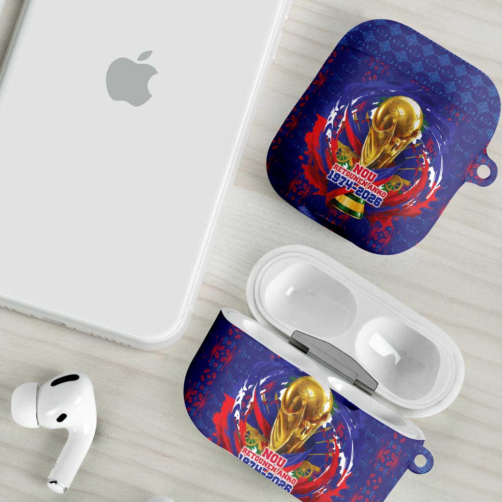 Haiti Grenadye Alaso AirPods Case Blue Nou Retounen Anko 1974-2026 - Wonder Print Shop