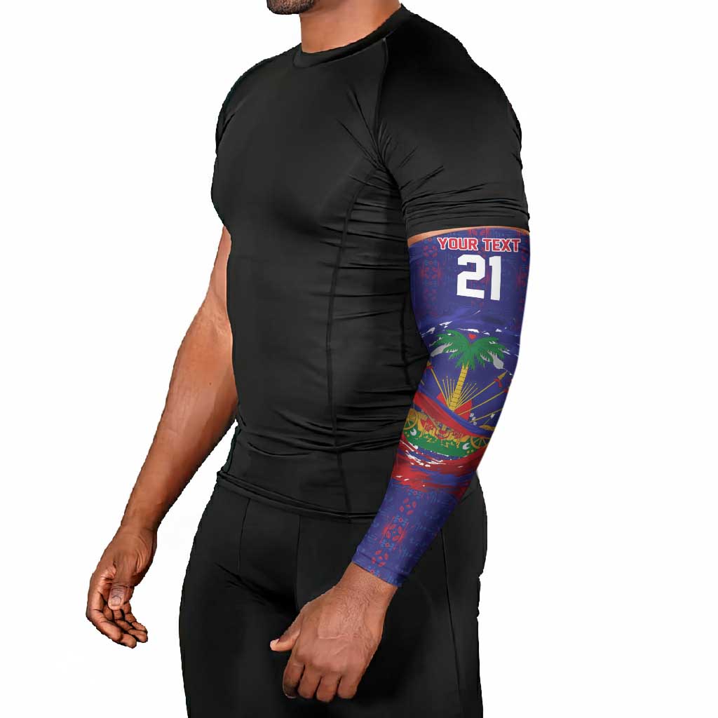 Custom Haiti Grenadye Alaso Arm Sleeves Blue Nou Retounen Anko 1974-2026 - Wonder Print Shop
