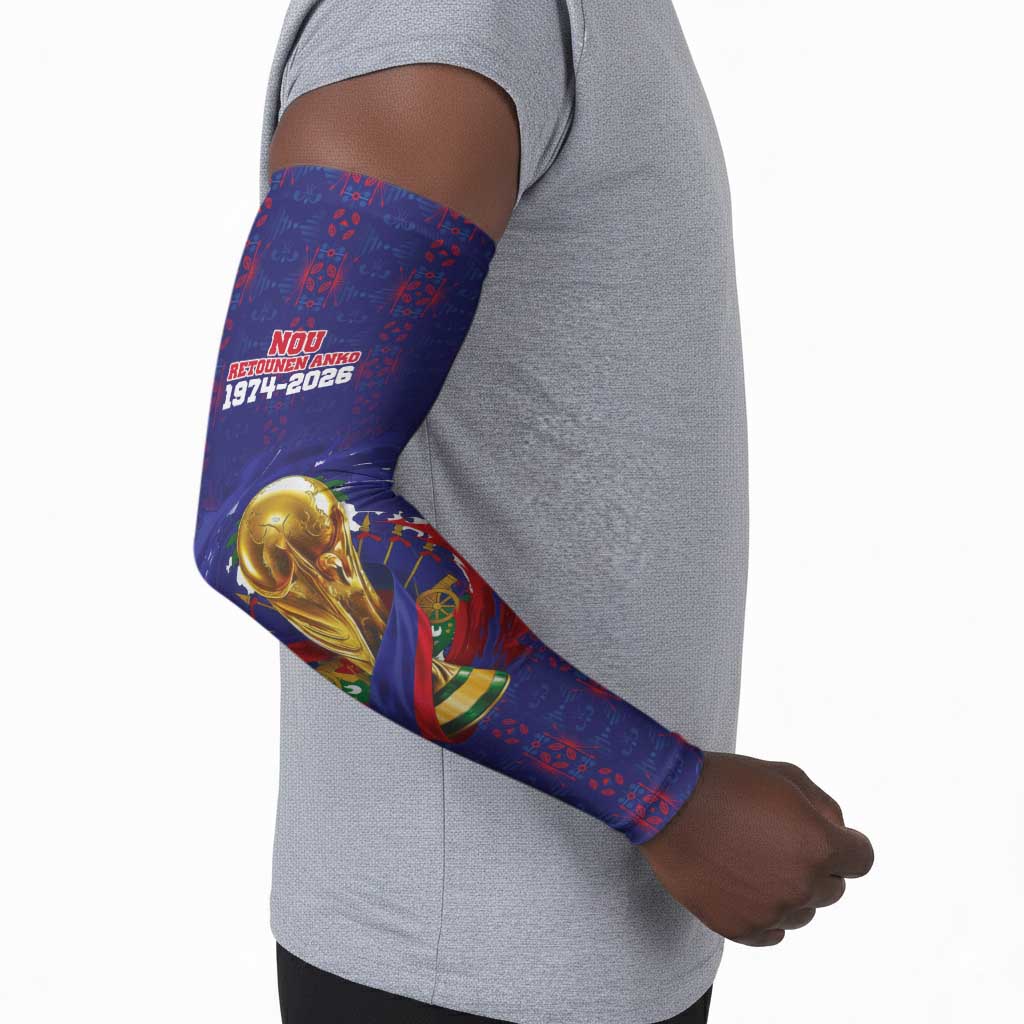 Custom Haiti Grenadye Alaso Arm Sleeves Blue Nou Retounen Anko 1974-2026 - Wonder Print Shop