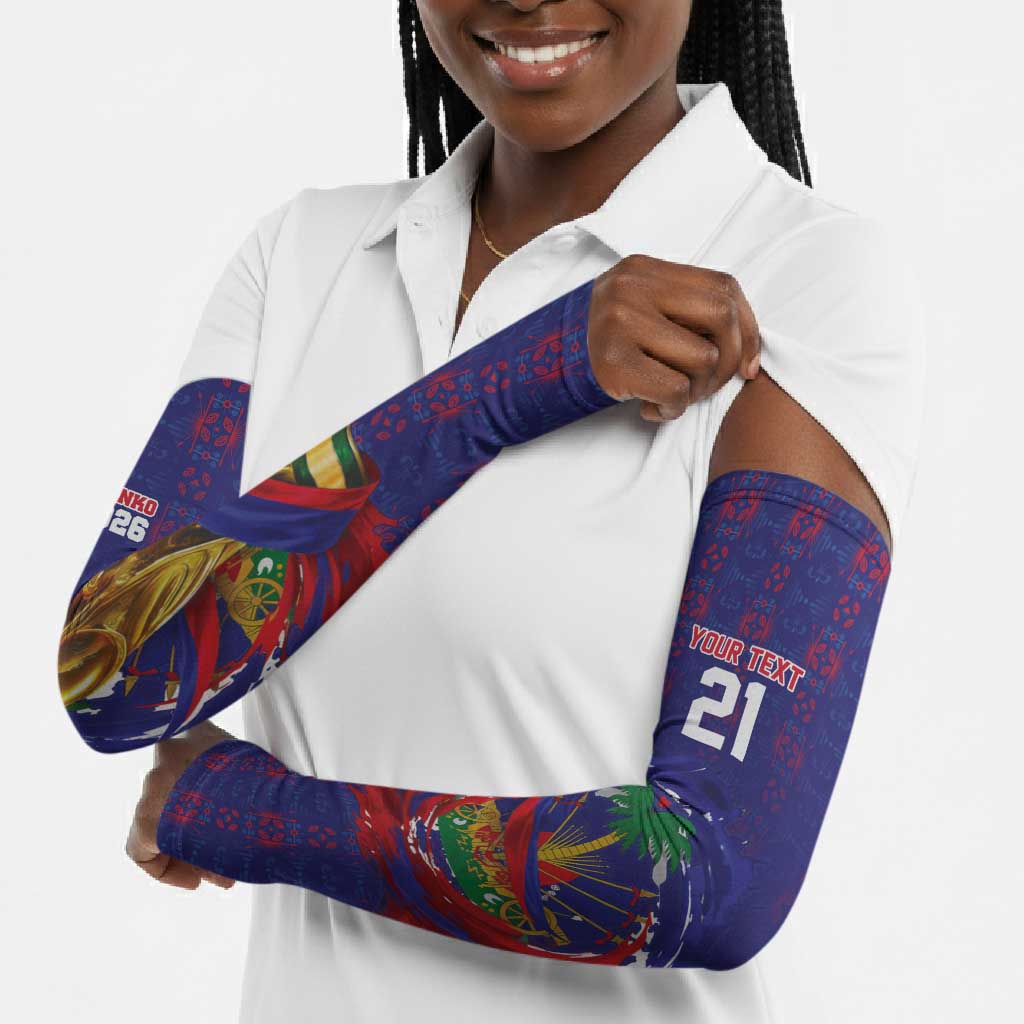 Custom Haiti Grenadye Alaso Arm Sleeves Blue Nou Retounen Anko 1974-2026 - Wonder Print Shop