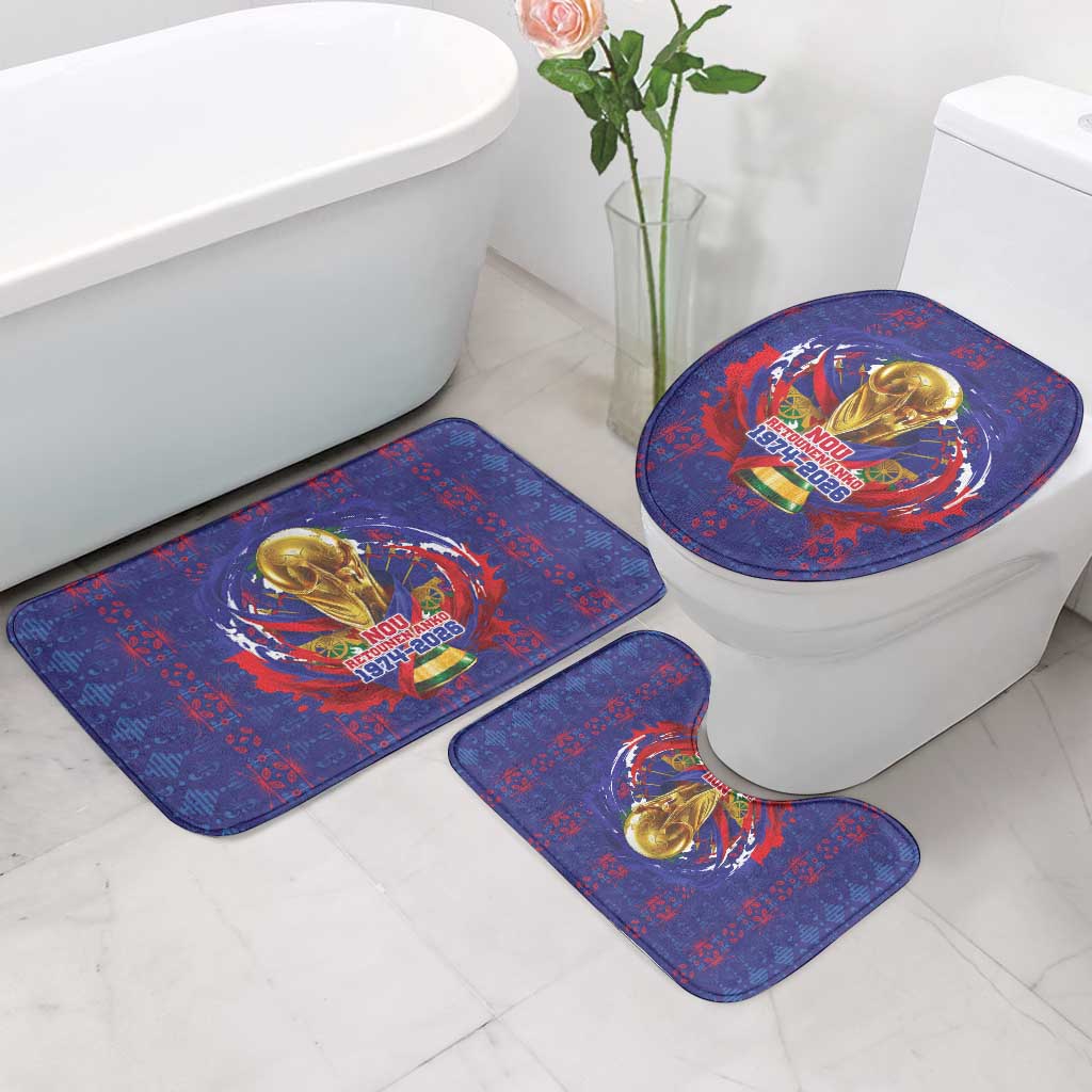 Haiti Grenadye Alaso Bathroom Set Blue Nou Retounen Anko 1974-2026 - Wonder Print Shop