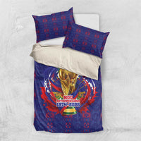 Haiti Grenadye Alaso Bedding Set Blue Nou Retounen Anko 1974-2026 - Wonder Print Shop