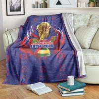 Haiti Grenadye Alaso Blanket Blue Nou Retounen Anko 1974-2026 - Wonder Print Shop