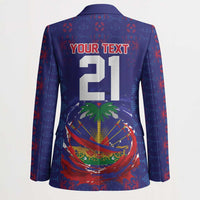 Custom Haiti Grenadye Alaso Blazer Blue Nou Retounen Anko 1974-2026 - Wonder Print Shop