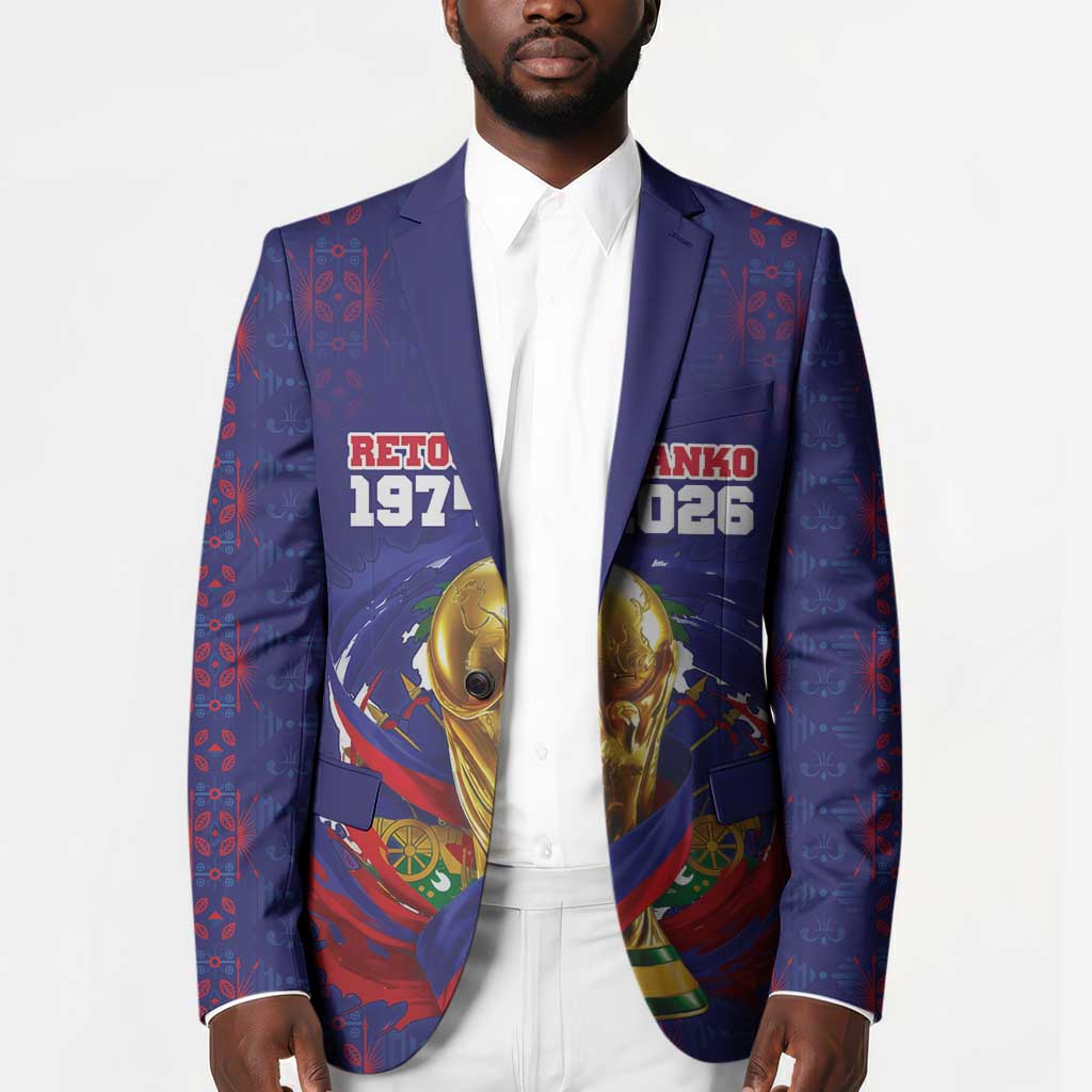Custom Haiti Grenadye Alaso Blazer Blue Nou Retounen Anko 1974-2026 - Wonder Print Shop